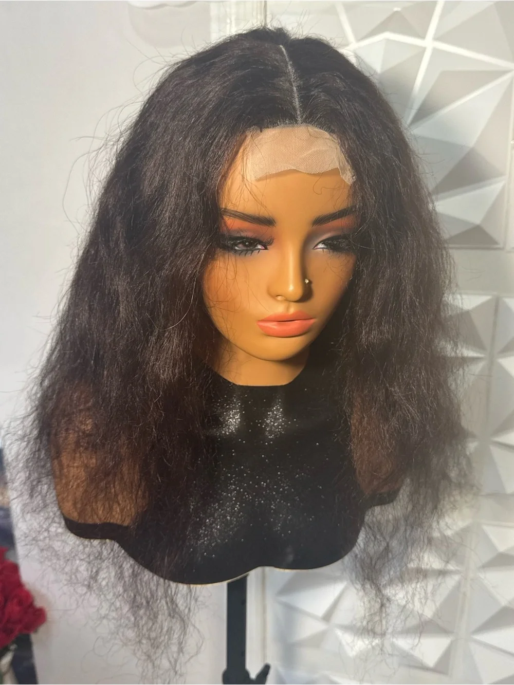 100% Human Hair 22” Brown Wig | Glueless Natural Texture Wig for Women